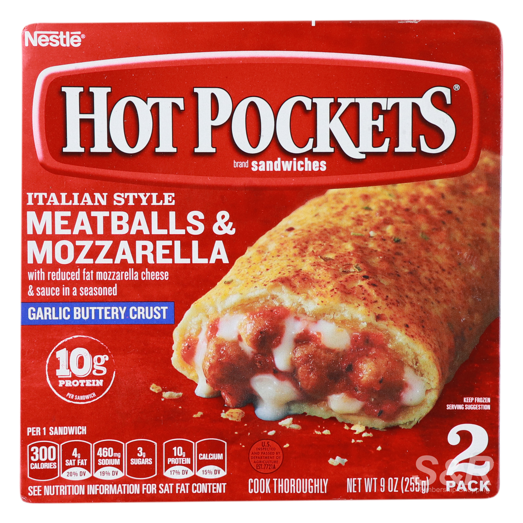 Nestle Hot Pockets Meatballs & Mozzarella Italian Style 2 packs